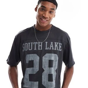 EUC Hollister Boxy Crop Fit South Lake jersey shirt in XS